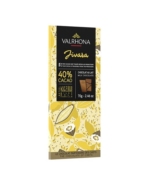 Tableta de chocolate con leche 40 % cacao Jivara Valrhona