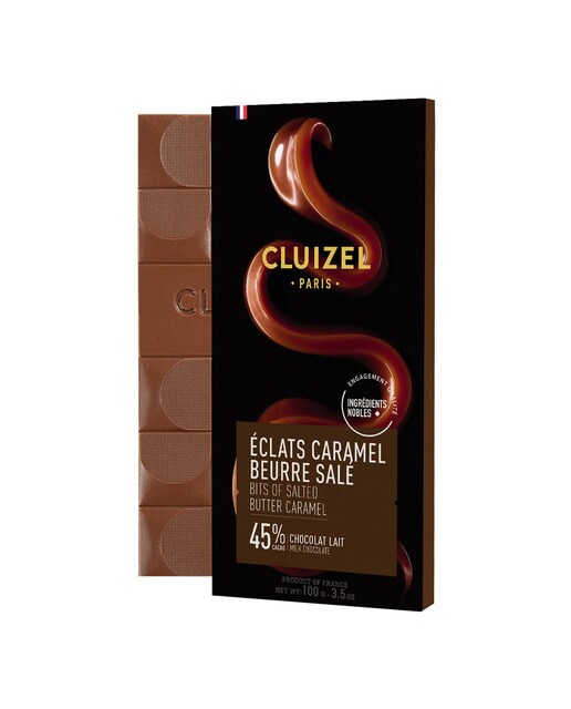 Imagen 0 de Tableta de chocolate 45% cacao con trocitos de mantequilla salada Michel Cluizel