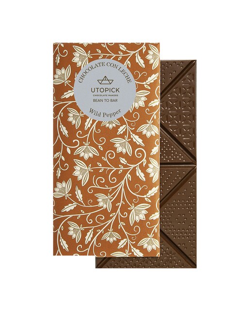 Imagen 0 de Tableta de chocolate con leche wild pepper Utopick