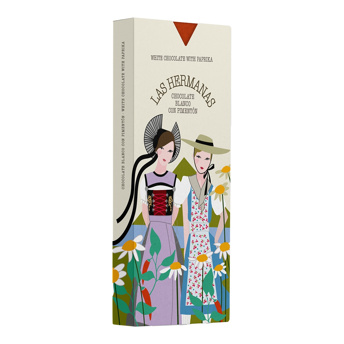 Imagen 1 de Tableta de chocolate blanco con pimentón Las Hermanas