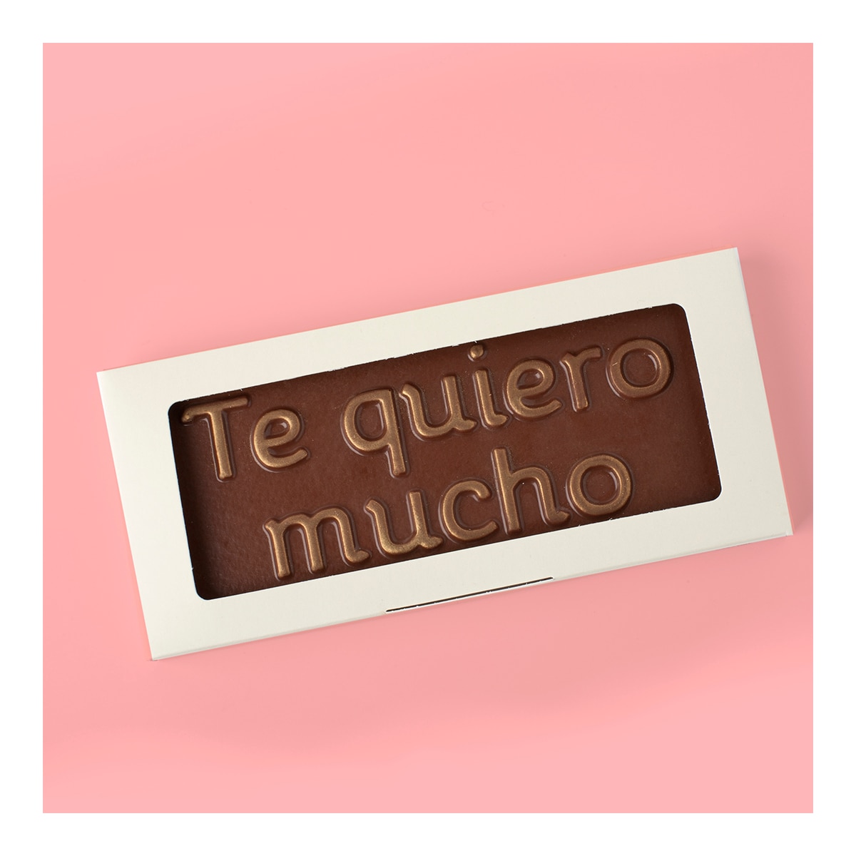 Tableta de chocolate con leche y mensaje "Te quiero mucho" Utopick 3
