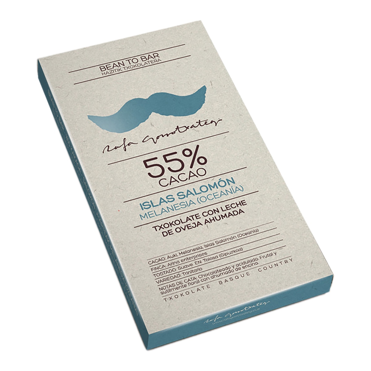 Imagen 0 de Tableta de chocolate 55% con leche ahumada Bean To Bar Rafa Gorrotxategi