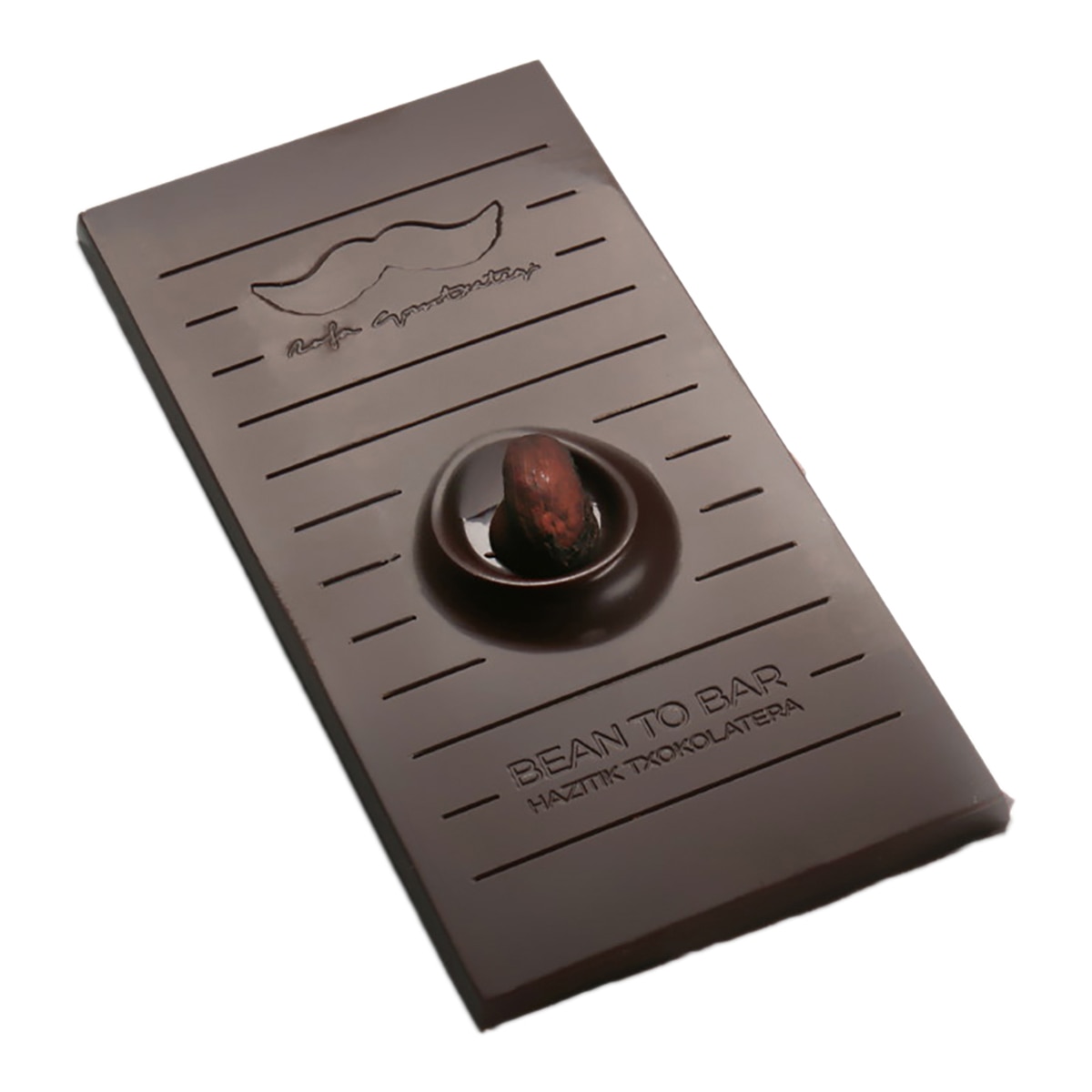 Tableta de chocolate 55% con leche ahumada Bean To Bar Rafa Gorrotxategi 3