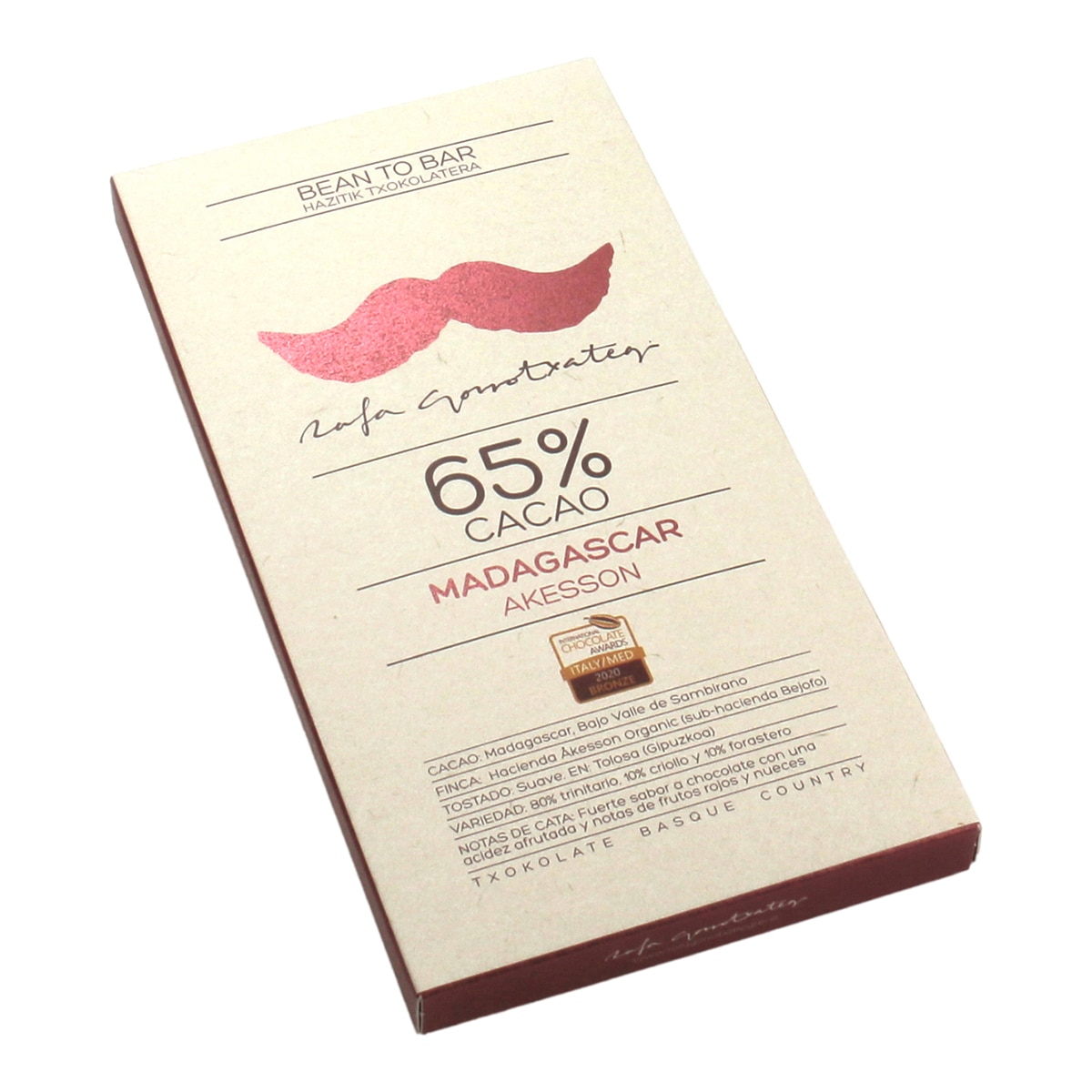 Imagen 0 de Tableta de chocolate Madagascar 65% Akesson Bean To Bar Rafa Gorrotxategi