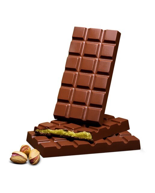 Tableta de chocolate Premium con leche rellena de crema de pistacho Mavis 4