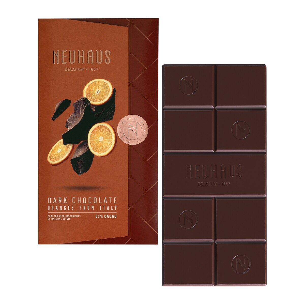 Tableta de chocolate negro con naranja de Italia Neuhaus 2
