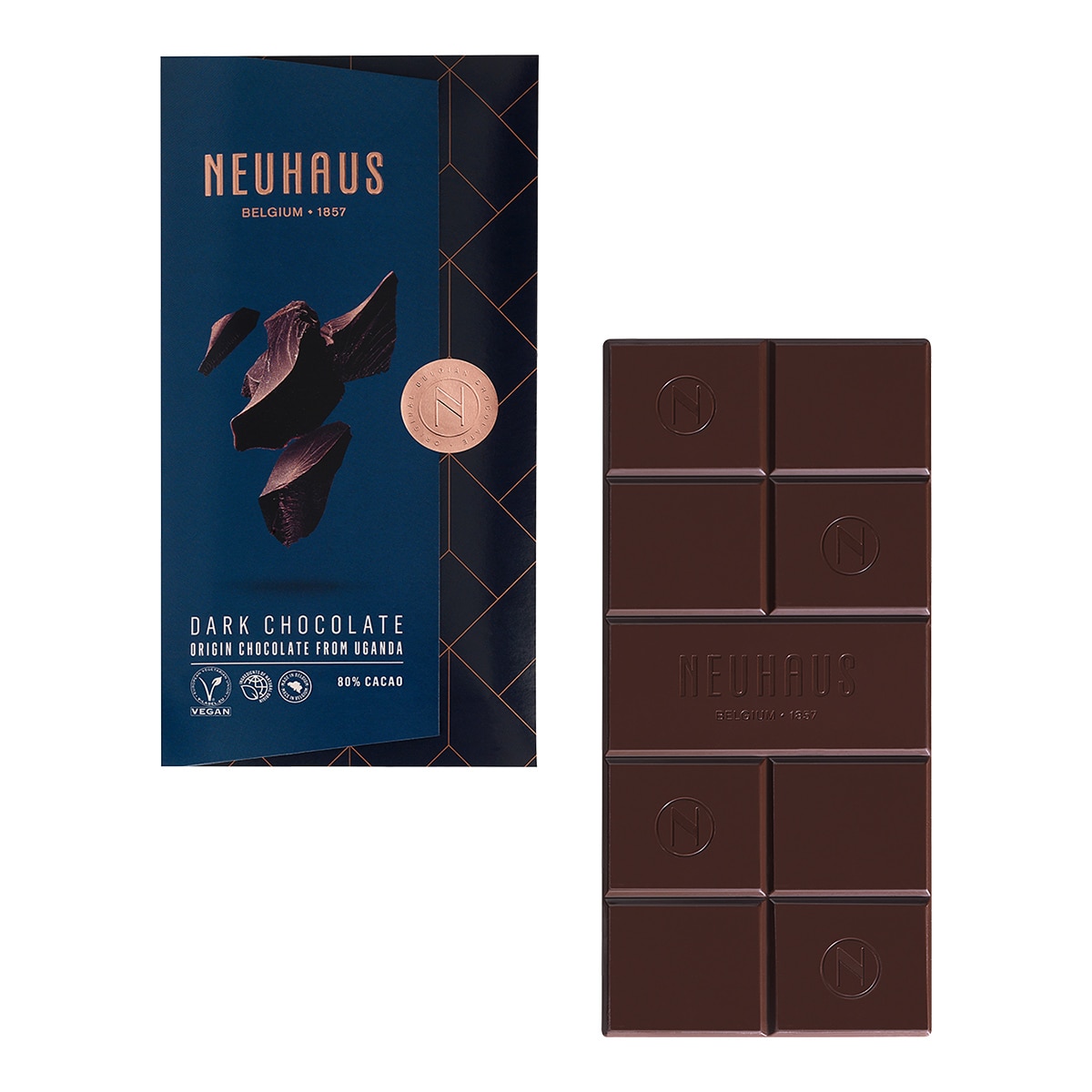 Tableta de chocolate Uganda 80% cacao Neuhaus 2