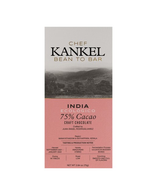 Tableta de chocolate de La India Kankel Cacao 1