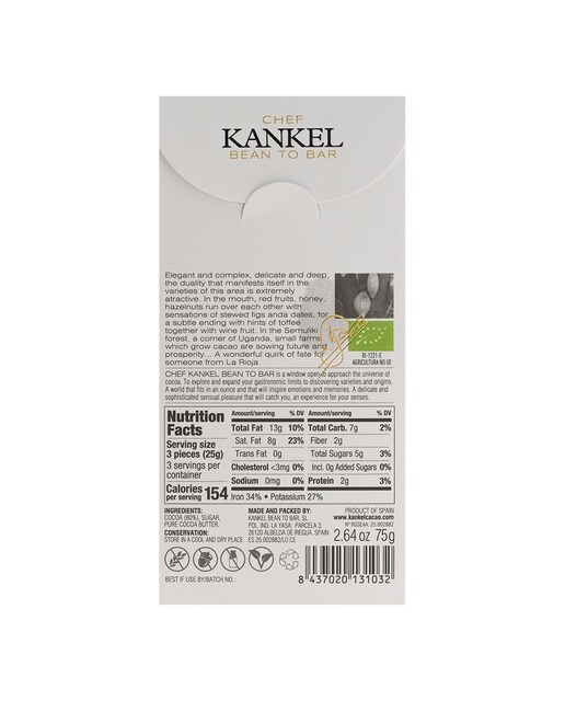 Tableta de chocolate de Uganda Kankel Cacao 2