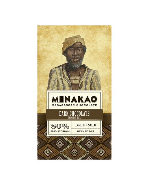 Imagen 0 de Tableta de chocolate negro 80% cacao Menakao