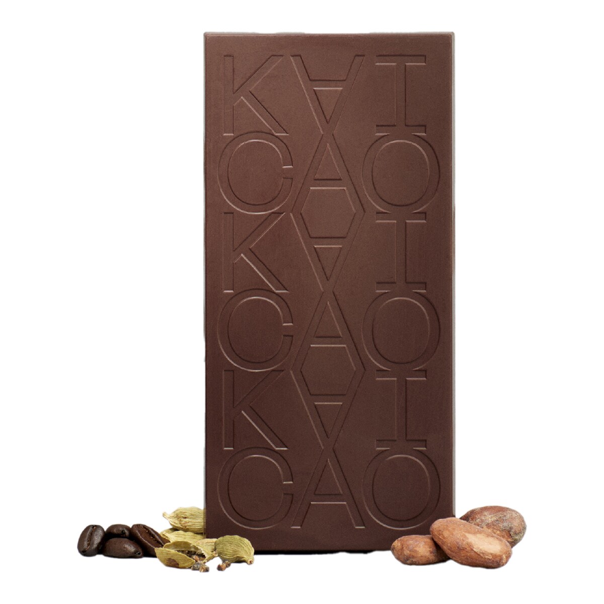 Tableta Chocolate Negro 65%, con café arábico y cardamomo Kaicao 3