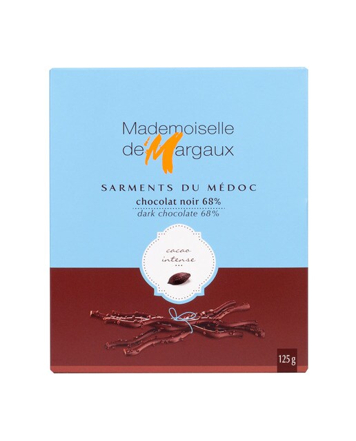 Sarmientos de Médoc de chocolate negro 68% Madamoiselle de Margaux 1
