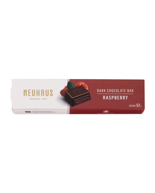 Chocolatina de chocolate negro 52% y frambuesa Neuhaus 1