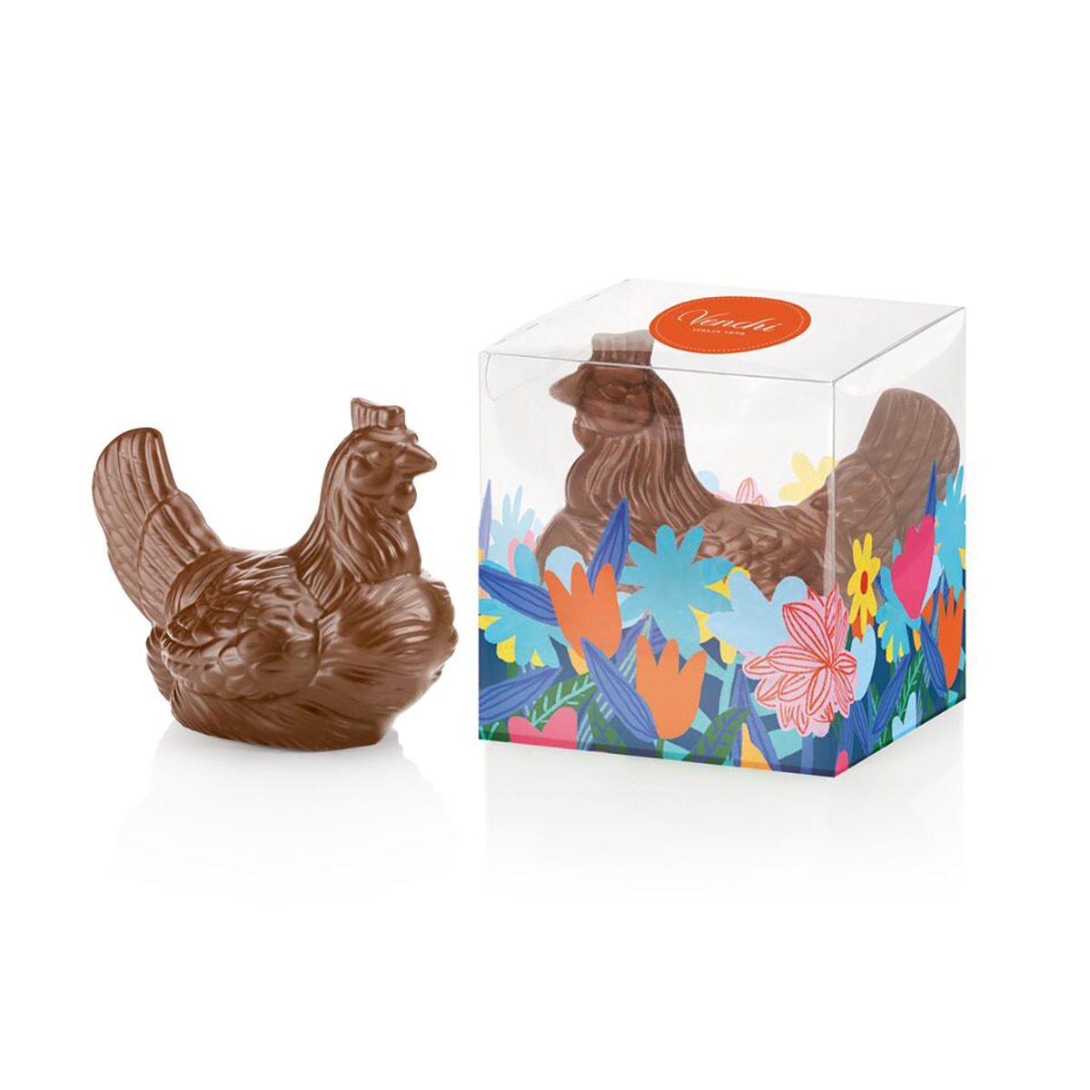 Figura de gallina de chocolate con leche Venchi 2