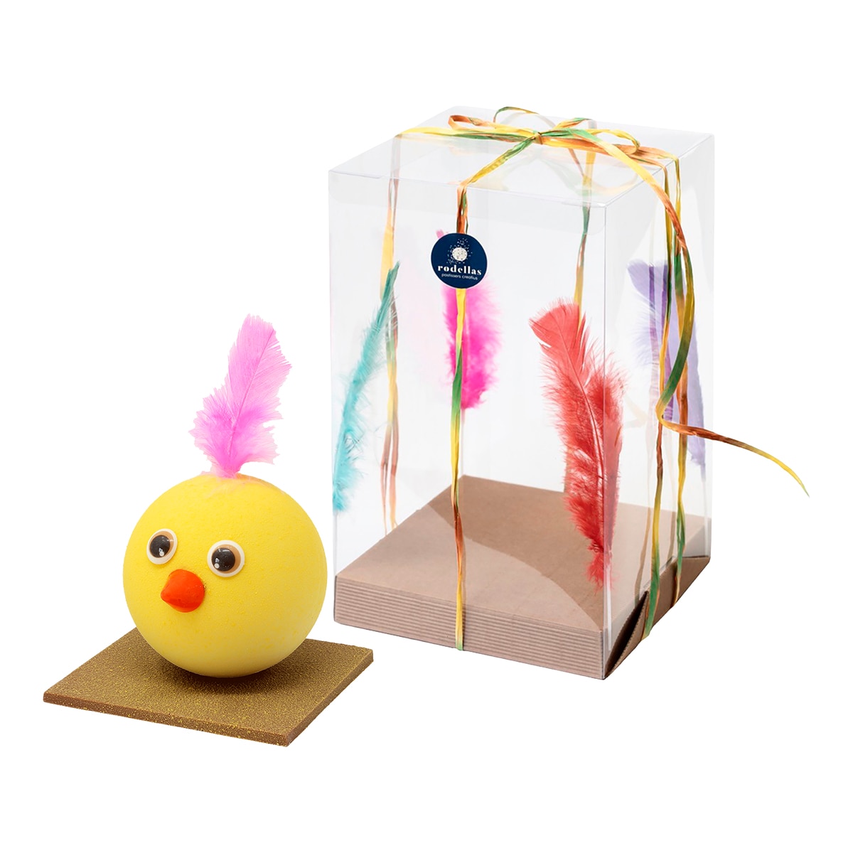 Imagen 1 de Figura de chocolate blanco pollito Rodellas