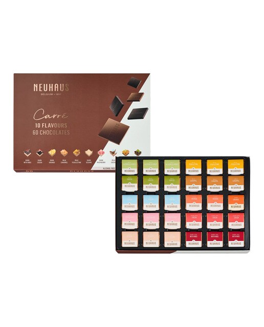 Napolitanas de chocolate belga Carrés 10 sabores Neuhaus 60 piezas 1
