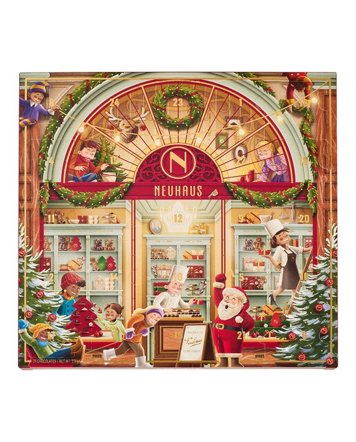 Calendario de Adviento casa de Santa Claus 25 bombones Neuhaus 1