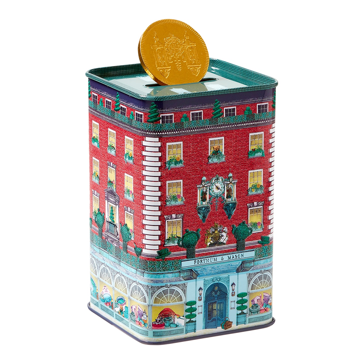 Caja de monedas de chocolate Fortnum & Mason 2