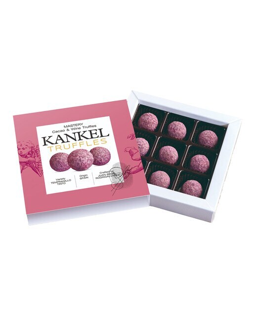 Trufas de cacao y vino tinto Kankel