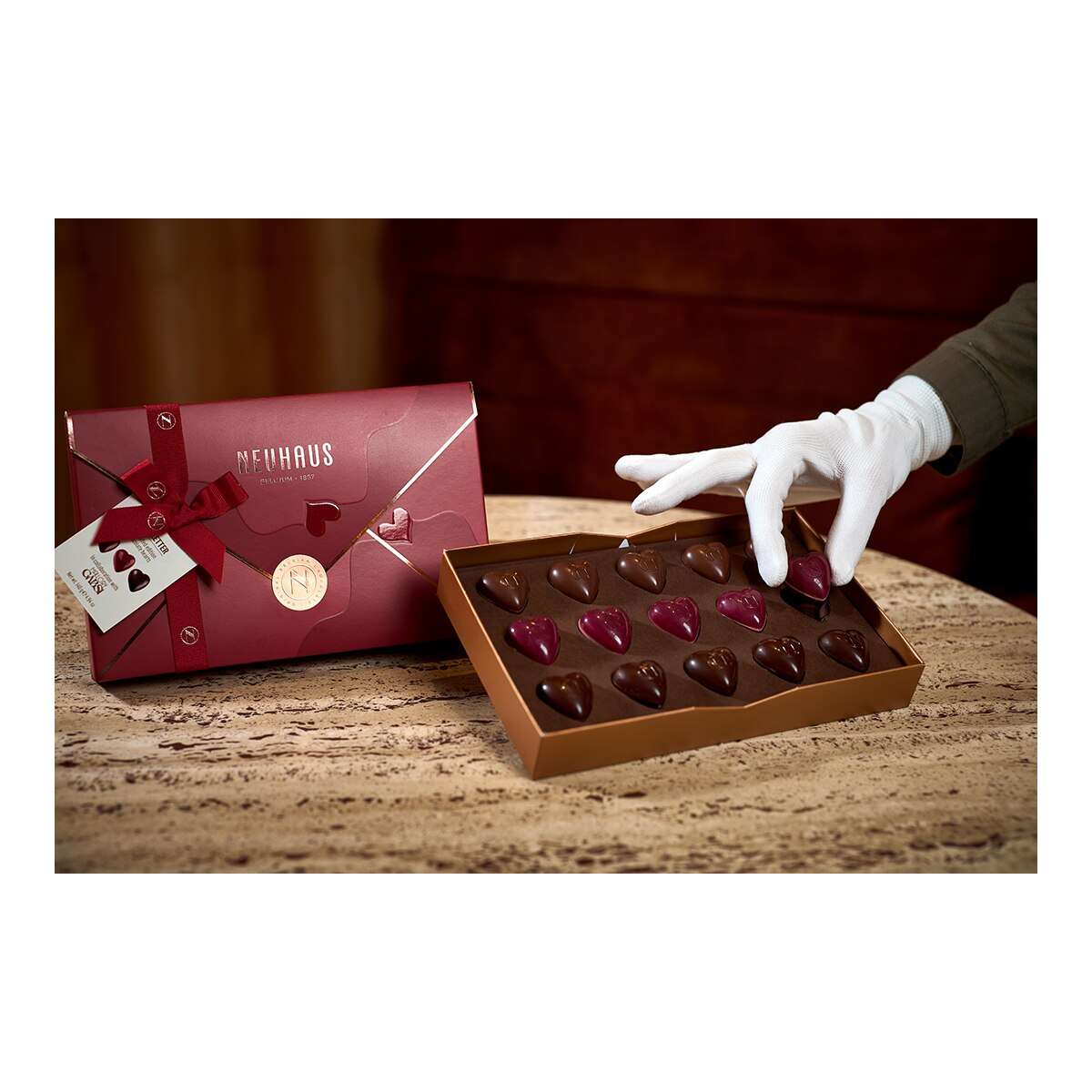 Bombones belgas surtidos Love Letter Neuhaus 15 piezas 6