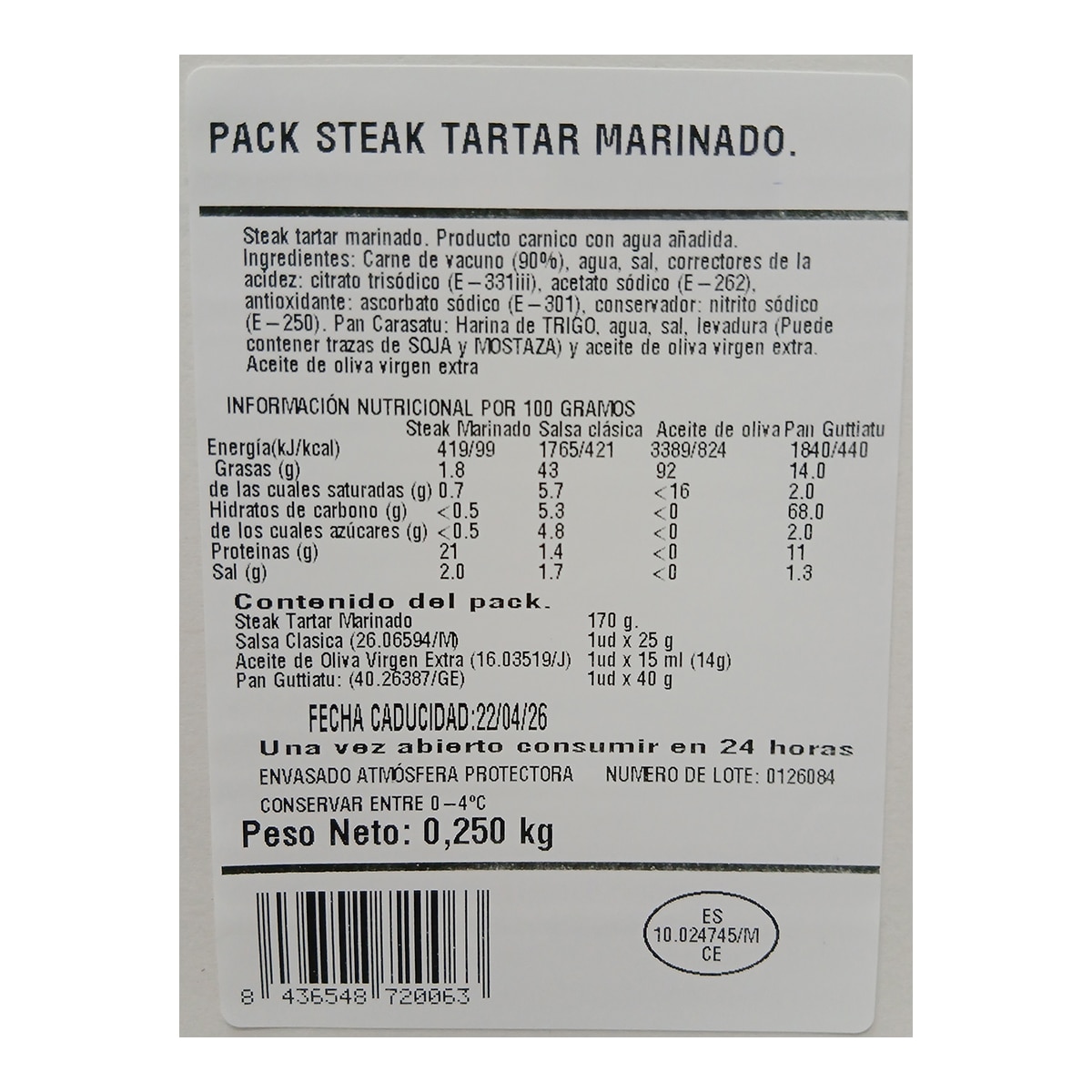 Imagen 3 de Pack Steak Tartar marinado La Finca