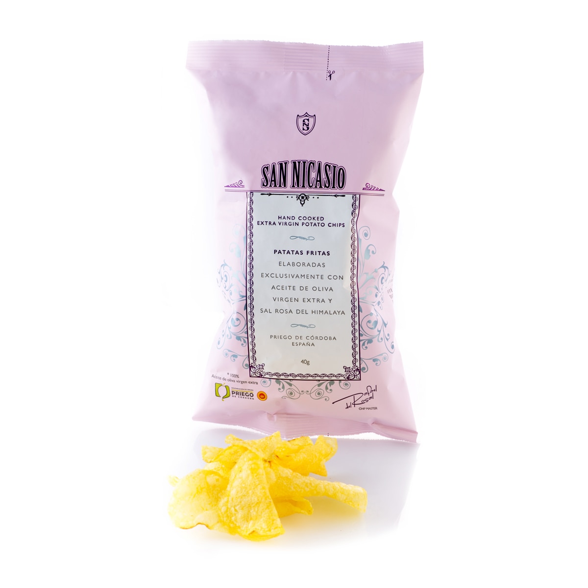 Patatas fritas en aceite de oliva virgen y sal rosa del Himalaya San Nicasi 2