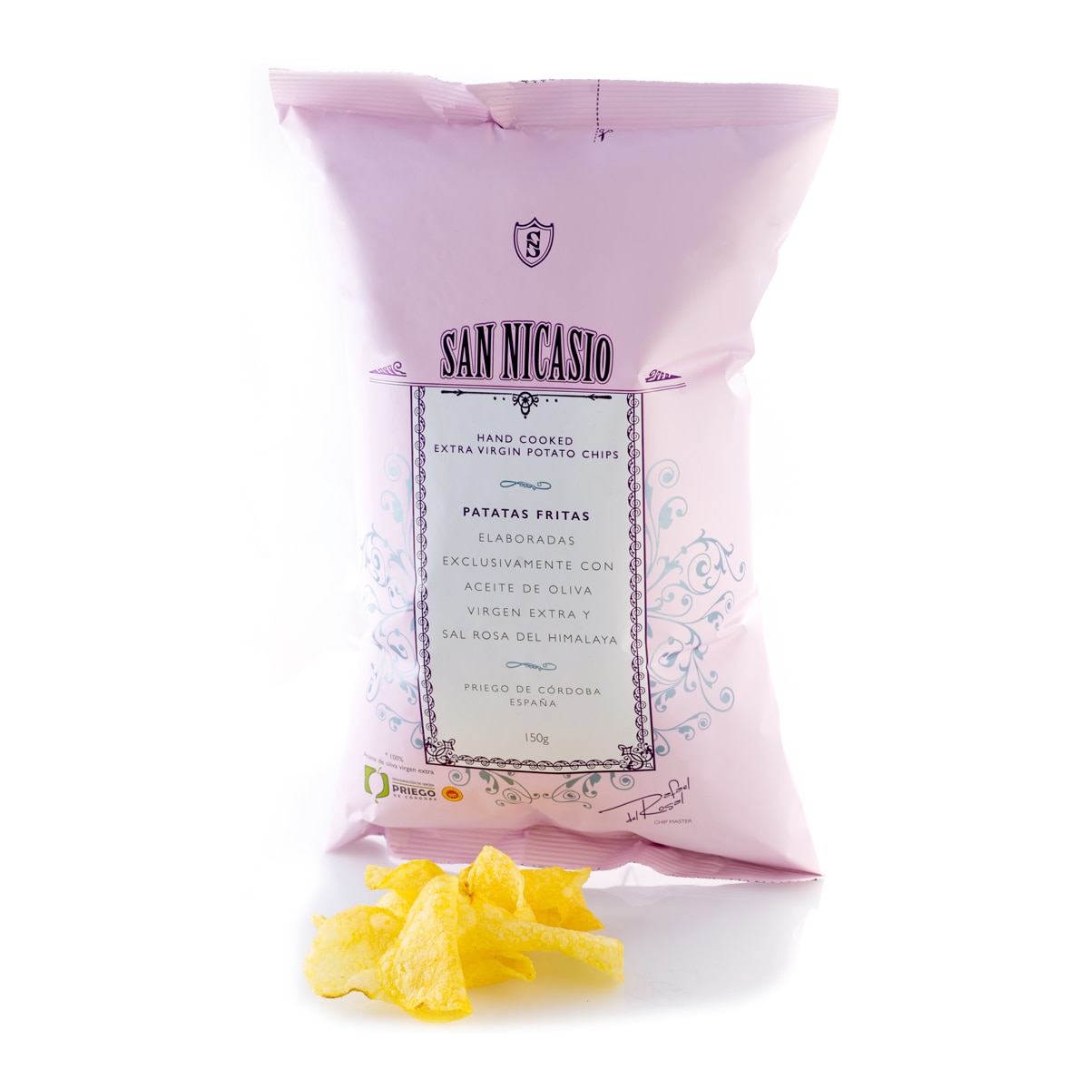 Patatas fritas con aceite de oliva virgen extra y sal del Himalaya San Nicasio 2