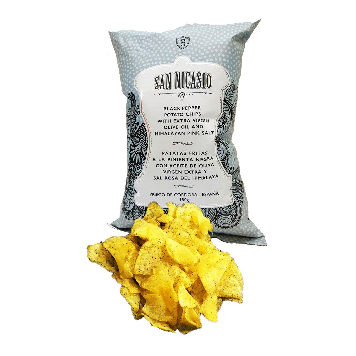 Patatas fritas a la pimienta negra con aceite de oliva Virgen Extra y sal rosa del Himalaya San Nicasio 3