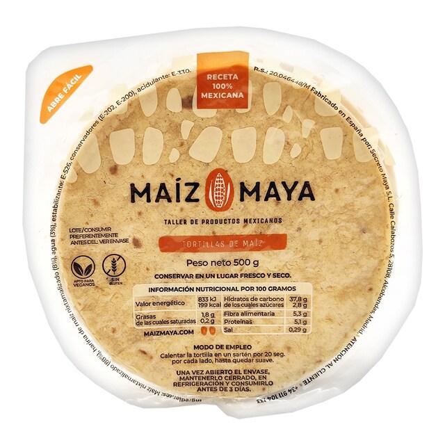 Tortillas de maíz mexicanas Maíz Maya