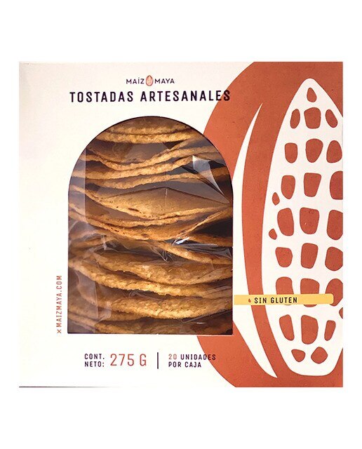 Imagen 0 de Tostadas artesanales mexicanas Maíz Maya