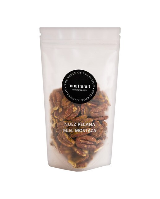 Imagen 0 de Nueces pecanas con aroma miel y mostaza Nutnut