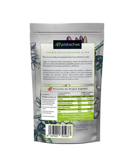 Pistacho manchego tostado Premium 49 Pistachos 2