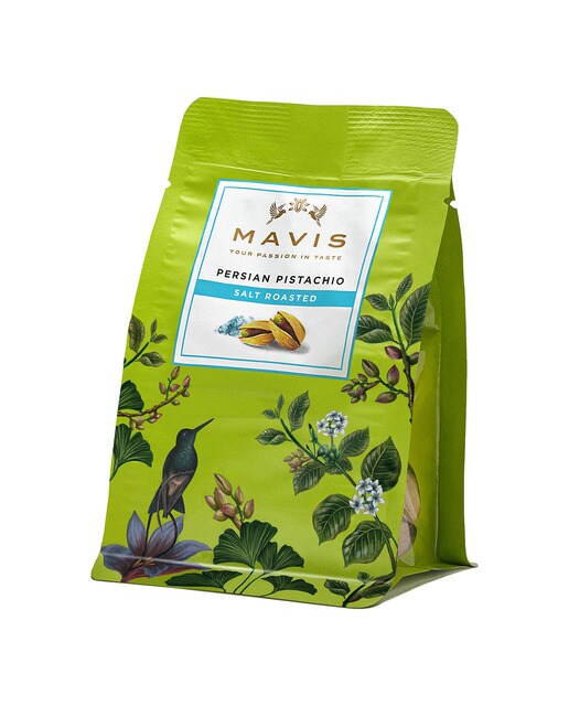Pistacho iraní tostado a la sal marina Mavis 1