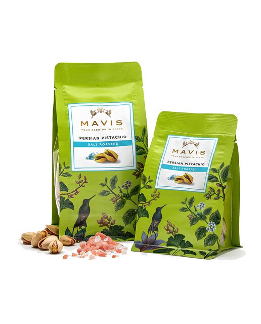 Pistacho iraní tostado a la sal marina Mavis 3
