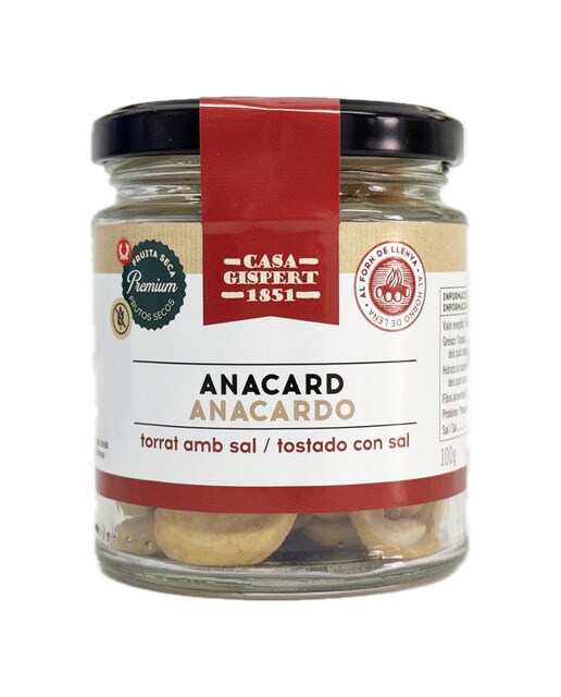 Imagen 0 de Anacardo Premium tostado con sal Casa Gispert