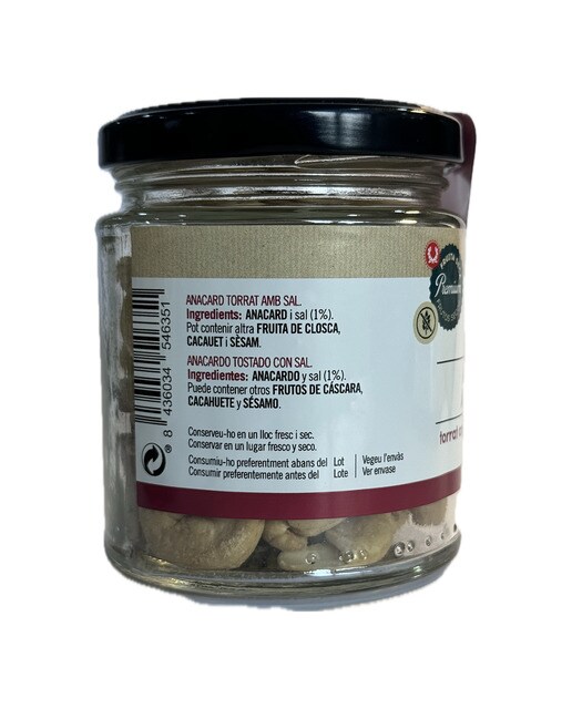 Anacardo Premium tostado con sal Casa Gispert 2