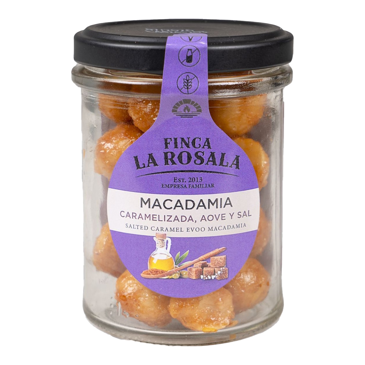 Imagen 0 de Nuez macadamia caramelizada aove & sal Finca la Rosala