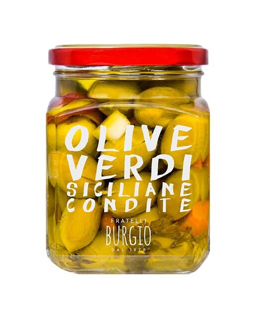 Imagen 0 de Aceituna verde condimentada Burgio