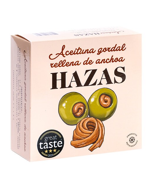 Imagen 0 de Aceituna gordal rellena de anchoa Hazas