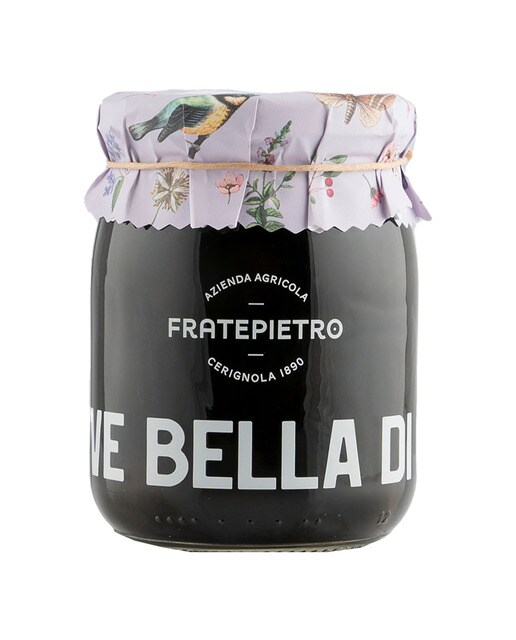 Imagen 0 de Aceitunas negras en salmuera Bella di Cerignola Fratepietro