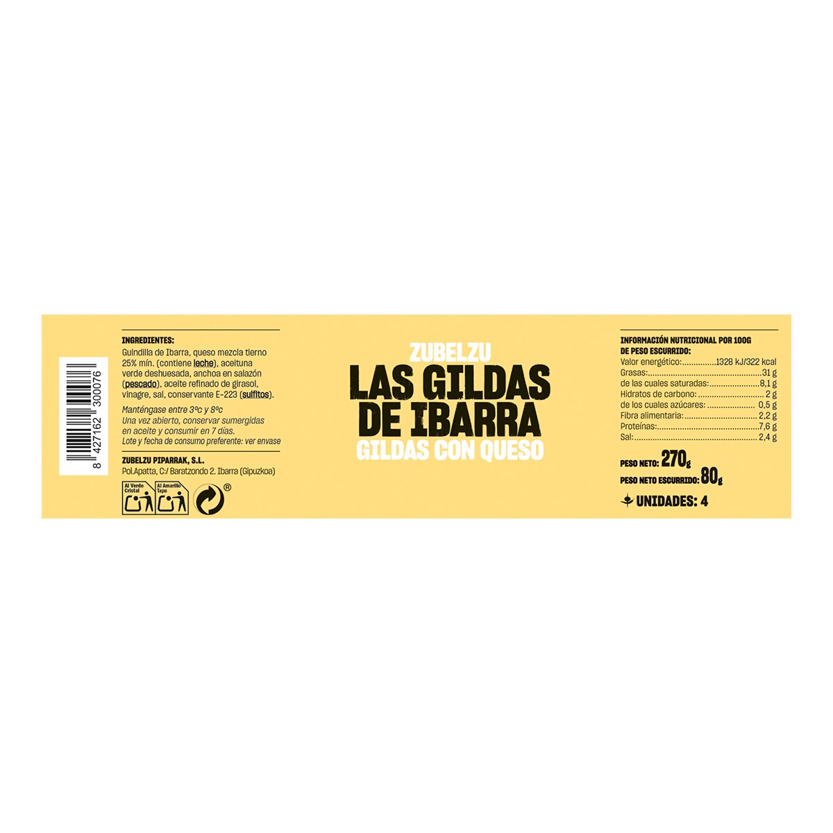 Gildas con queso Zubelzu 2