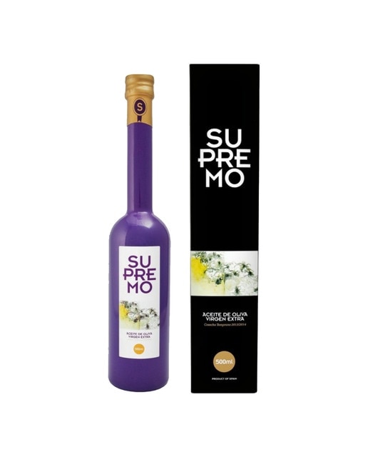 Estuche aceite de oliva virgen extra Picual Supremo 1