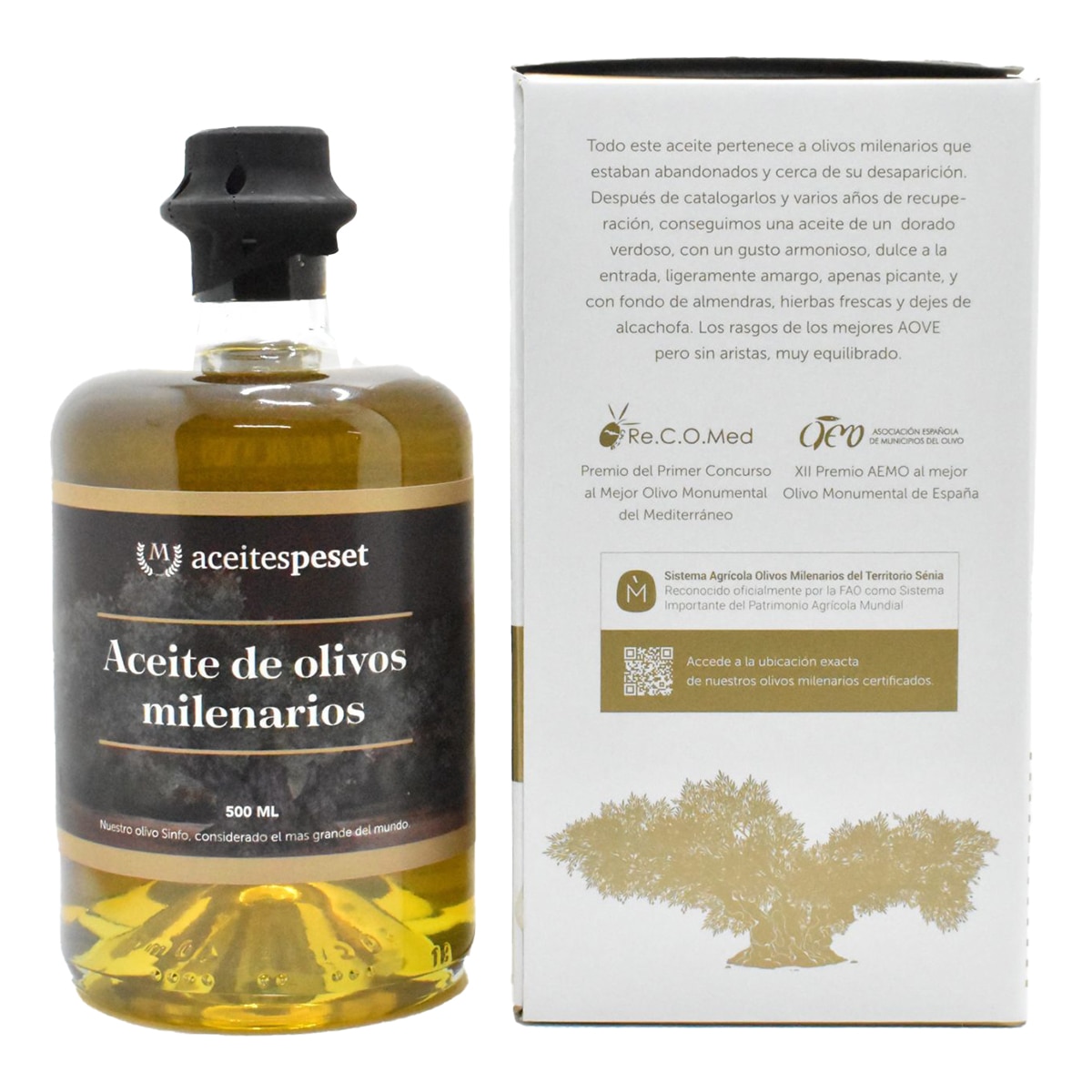 Aceite de oliva virgen extra Farga Millenium 3