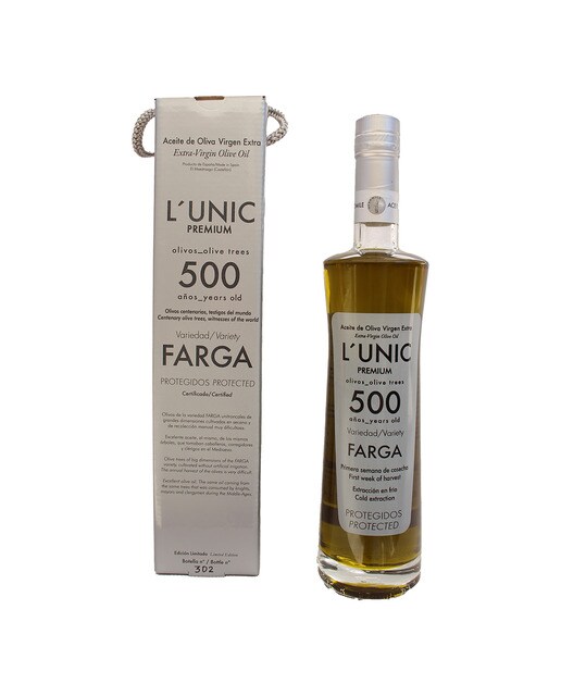 Imagen 0 de Aceite de oliva virgen extra 500 años L'Unic