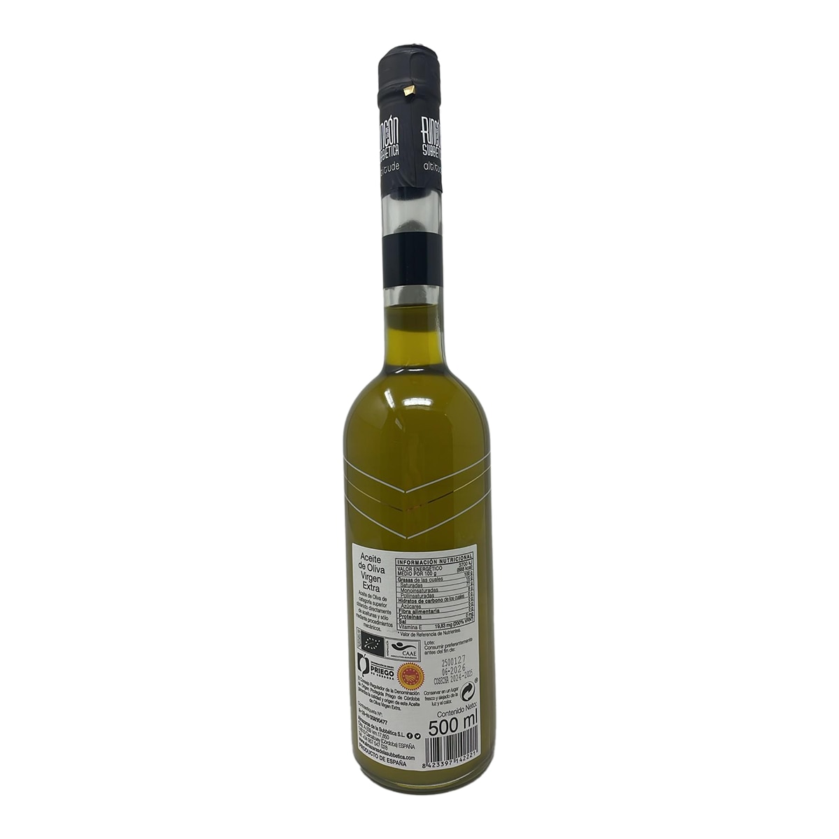 Estuche aceite de oliva virgen extra ecológico sin filtrar Altitude Rincón de la Subbética Edición Limitada 2