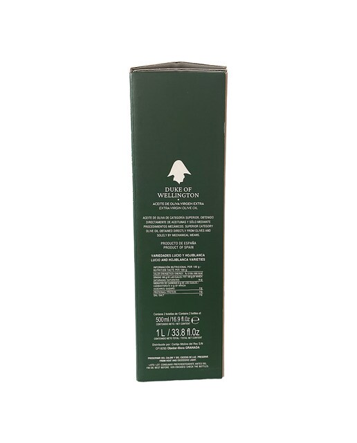 Estuche aceites de oliva virgen extra variedades Lucio y Hojiblanca Duke of Wellington 3