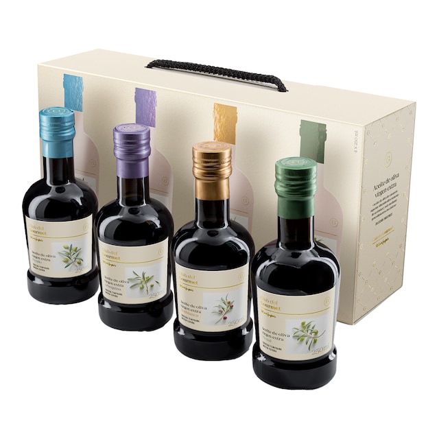 Imagen 0 de Estuche colección 4 varietales aceite oliva virgen extra Club del Gourmet