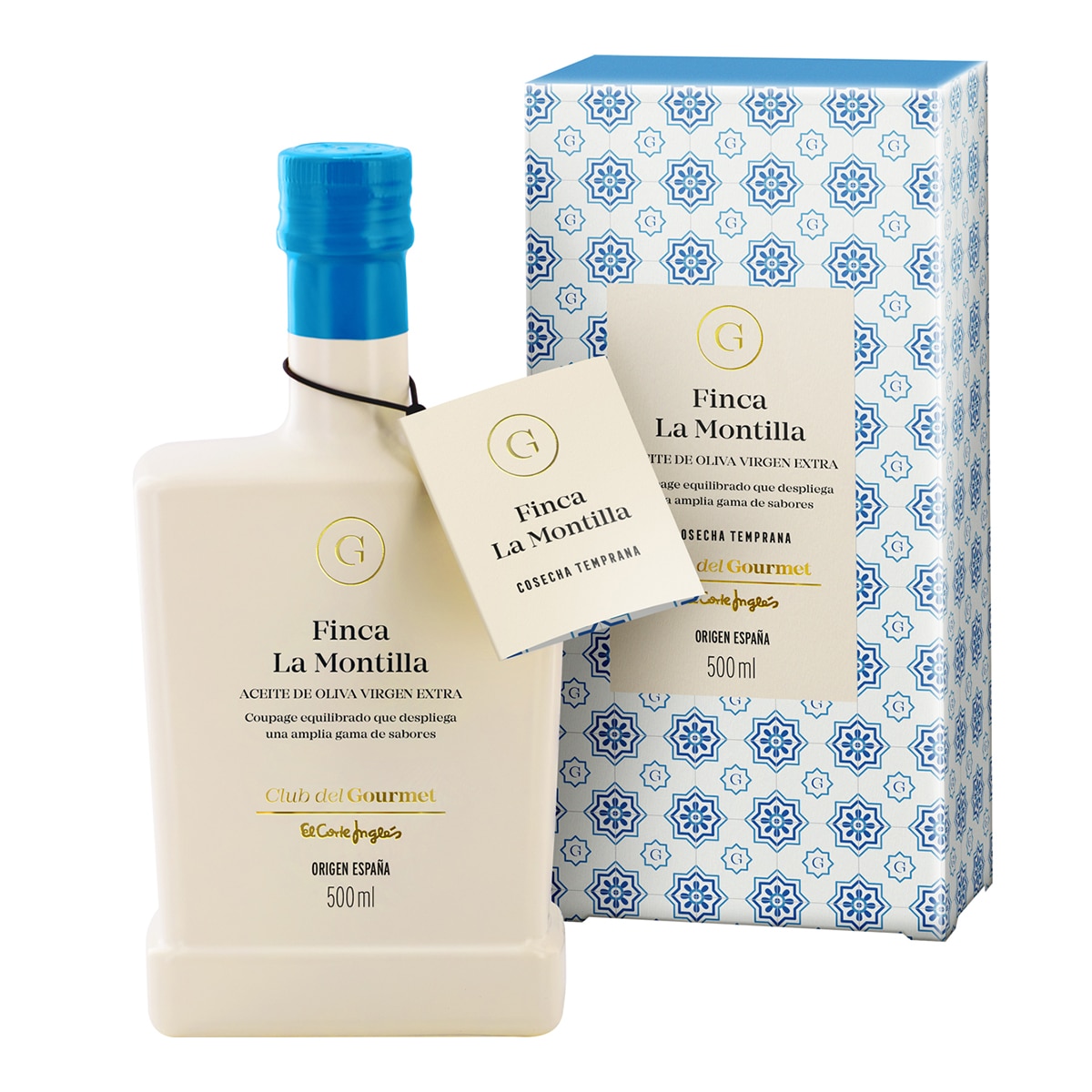 Imagen 0 de Estuche aceite de oliva virgen extra coupage Finca La Montilla cosecha temprana Club del Gourmet