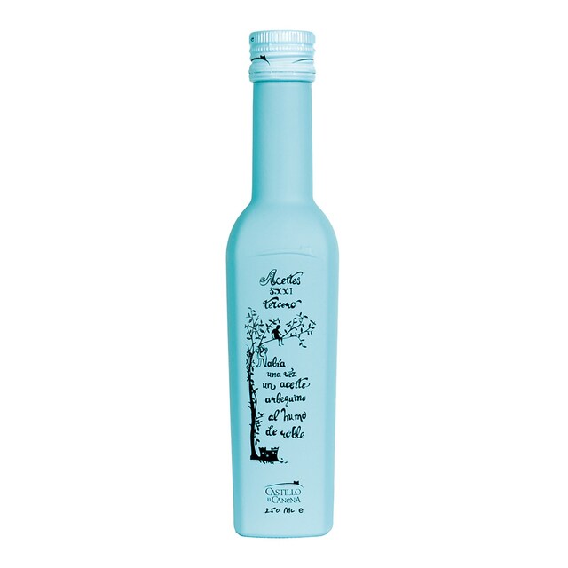 Aceite de oliva arbequina al humo de roble Castillo de Canena