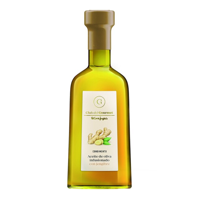 Condimento de aceite de oliva infusionado con jengibre Club del Gourmet